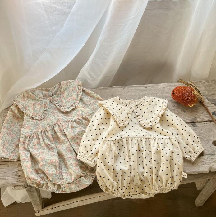 2023★春秋新作★韓国風ベビー服★ロンパース★長袖★2色66-100CM