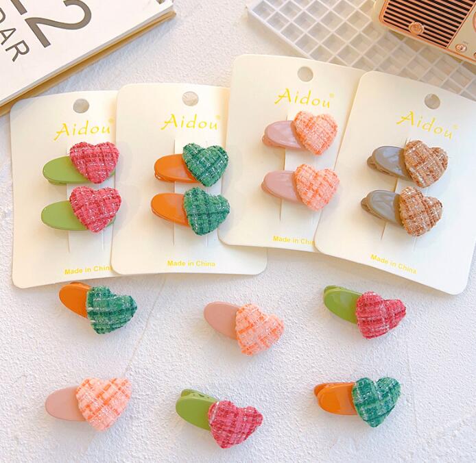 子供用★キッズ女の子★髪飾り★まとめ髪用★ヘアアクセサリー★2枚入り★ヘアピン★多色