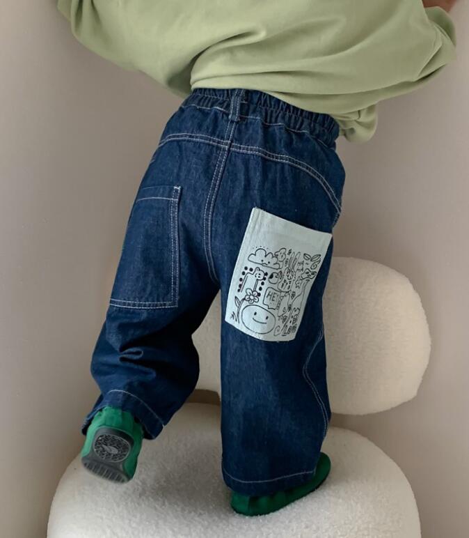 春秋新作★韓国風子供服★ズボン★ジーンズ★80-140CM