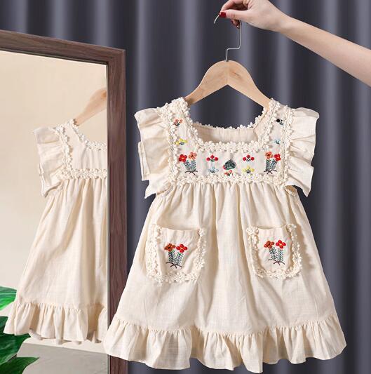 2023春夏新作★♪子供服★♪キッス向け★♪ワンピース★♪3色★♪80-130CM