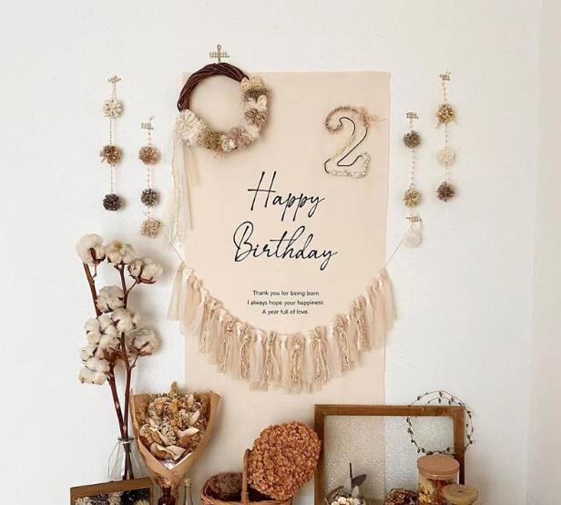 新入荷★お祝い&お誕生日壁飾り　背景　毛布★撮影道具