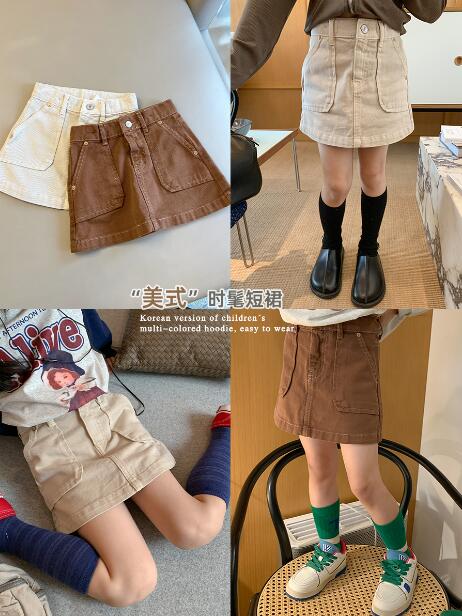 2022新品★子供服　スカート★110-160cm★2色(3月中旬入荷予定)