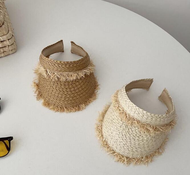 子供用★帽子★キッズ★日焼け防止★麦わら帽子★キッズ女の子★砂浜★可愛い★2色