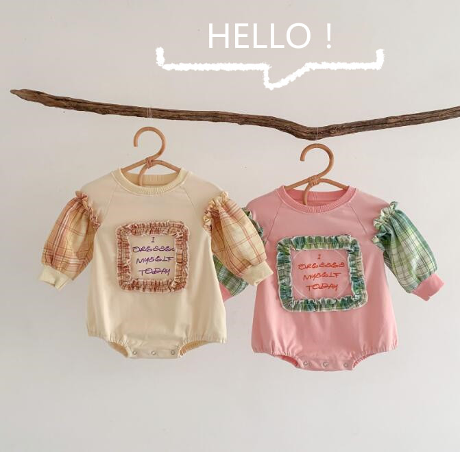 子供服★ロンパース★連体服★長袖★韓国風子供服★ベビー★可愛い★2色★66-100CM