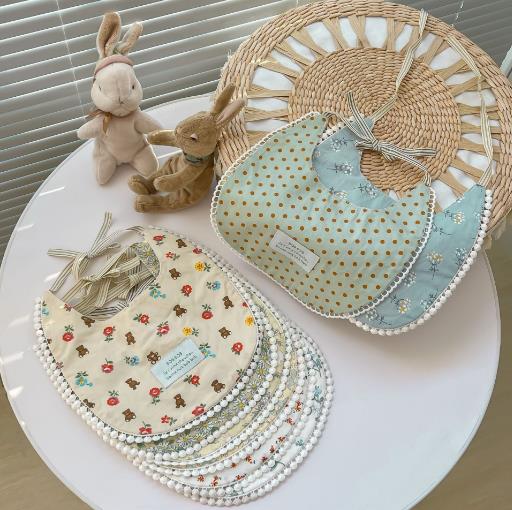 涎掛け★ベビー赤ちゃん食事用エプロン★食事用ビブ★よだれかけ★7色