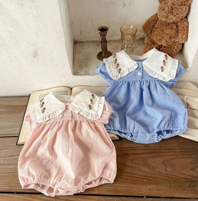 子供服★ロンパース★連体服★半袖★韓国風子供服★ベビー★可愛い★2色★66-100CM