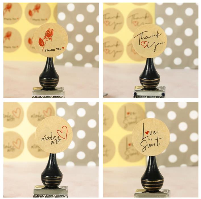 包装資材★thank you★粘着シール★12p