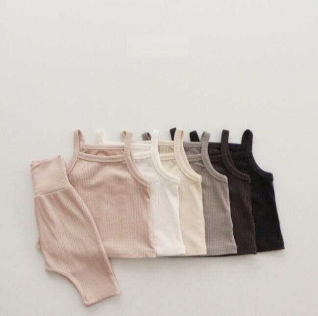 子供服★トップス+ズボン★セットアップ★韓国風子供服★ベビー★無地★6色★66-120CM