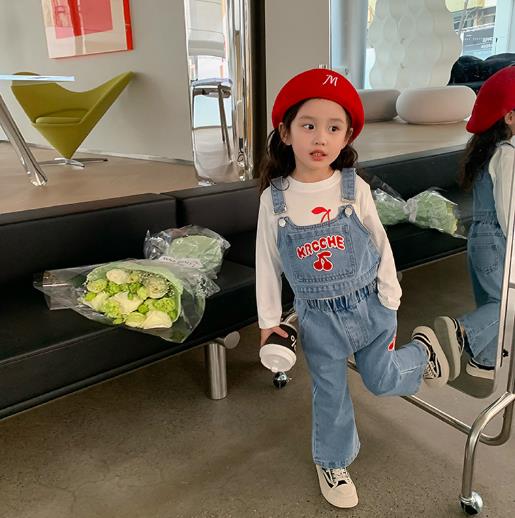 2023春新品★子供服　長袖&デニム上下セット　分けて販売　90-140cm