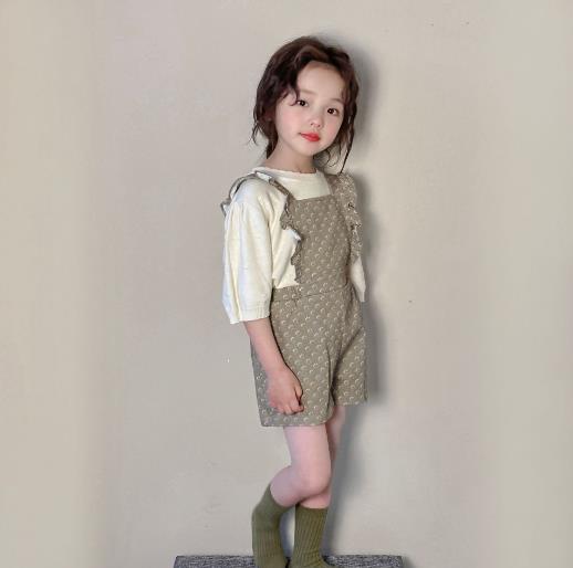 2023春新品★子供服　ボトムス　サロペット　90-140cm
