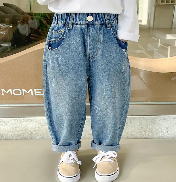 子供服★ズボン★ボトムス★ジーンズ★韓国風子供服★キッズ男の子★カジュアル★90-130CM