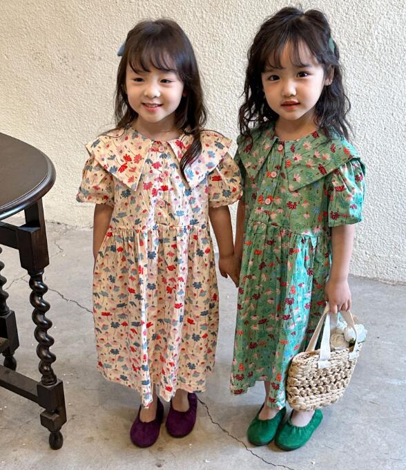 2023★春夏新作★韓国風子供服★ワンピース★カジュアル★2色80-150CM