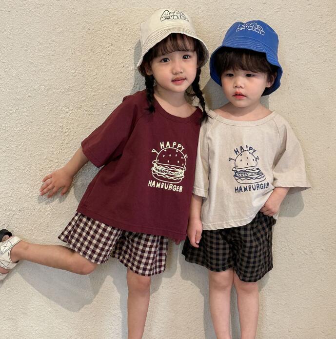 子供服★トップス★Tシャツ★男の子　女の子★韓国風子供服★半袖★2色★80-150CM