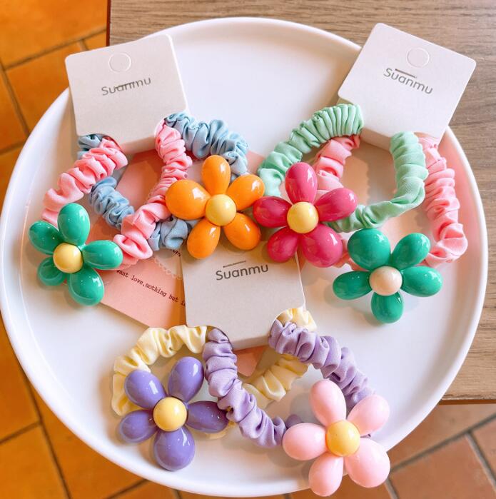 子供用★キッズ★髪飾り★まとめ髪用★ヘアアクセサリー★ヘアゴム★2枚入り★可愛い★多色