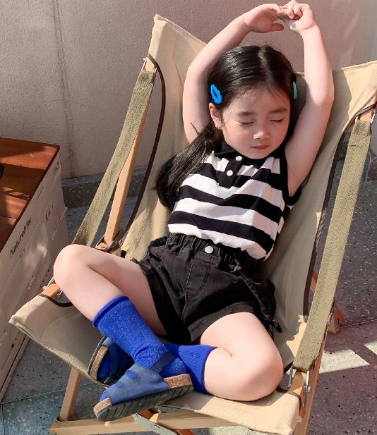 2023夏新品★子供服　トップス　半袖　80-130cm★2色