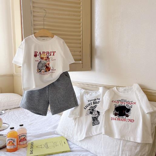 2023夏新品★子供服　トップス　半袖　90-140cm★3色