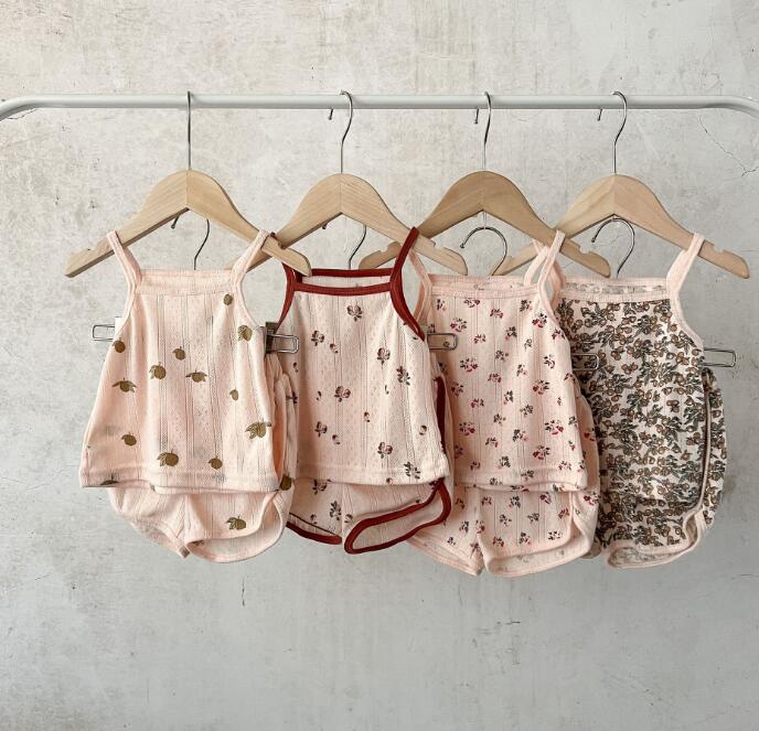 2023★春夏新作★韓国風ベビー服★トップス+ズボン2セット★4色66-100CM