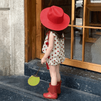 お勧め 春夏新作 子供服 女の子 袖なし上着 リボン ブラウス ポンポン ストライプ柄 シャツ+パンツ 90-140