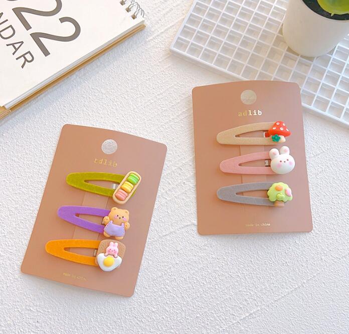 子供用★キッズ★髪飾り★まとめ髪用★ヘアアクセサリー★ヘアピン★3枚入り★可愛い★多色