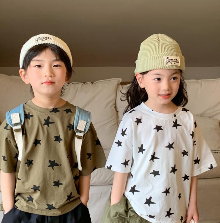 子供服★トップス★Tシャツ★韓国風子供服★キッズ★男女兼用★星柄★2色★90-140CM