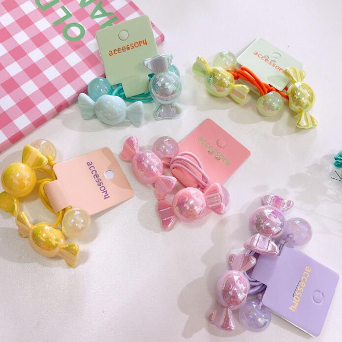 子供用★キッズ★髪飾り★まとめ髪用★ヘアアクセサリー★ヘアゴム★2枚入り★多色
