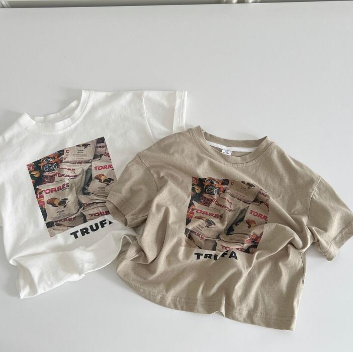 子供服★トップス★Tシャツ★半袖★韓国風子供服★キッズ男の子★2色★90-140CM