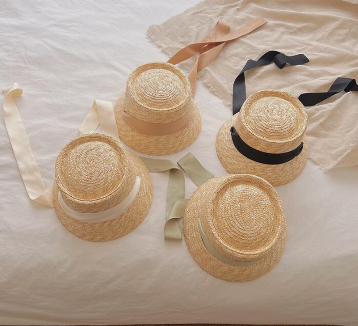2023★韓国風★キャップ★日焼け止め★麦わら帽子★草編み帽子★子供用★4色