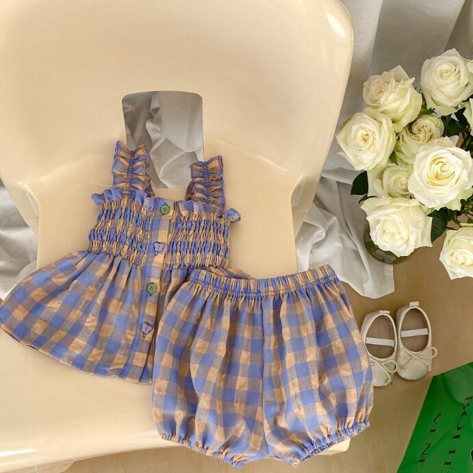 子供服★トップス+パンツ★セットアップ★韓国風子供服★ベビー★ノースリーブ★66-100CM