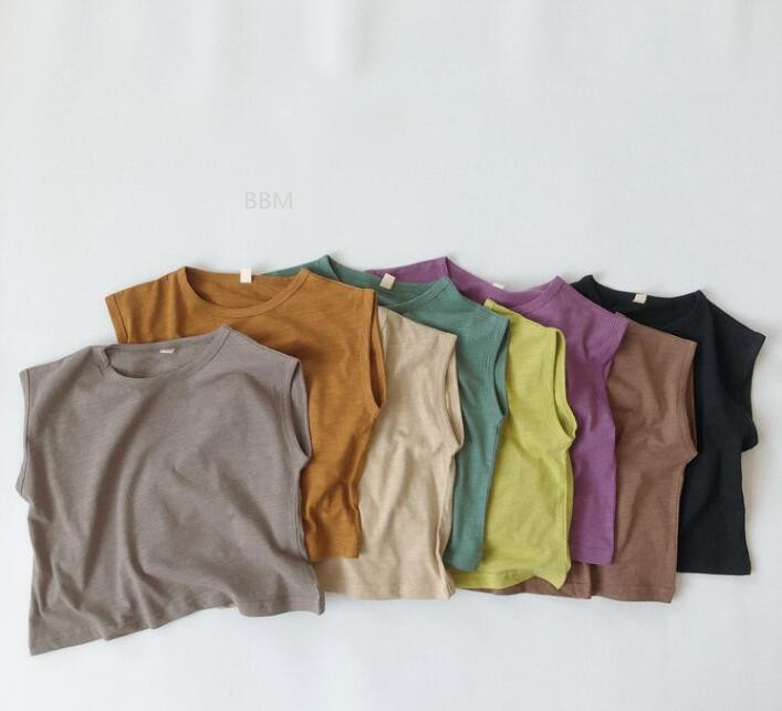 2023★春夏新作★韓国風子供服★タンクトップ★ベスト★8色80-130CM