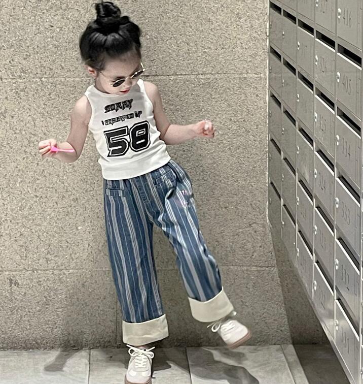 2023新品★子供服　デニムズボン&ベスト分けて販売★90-140cm★