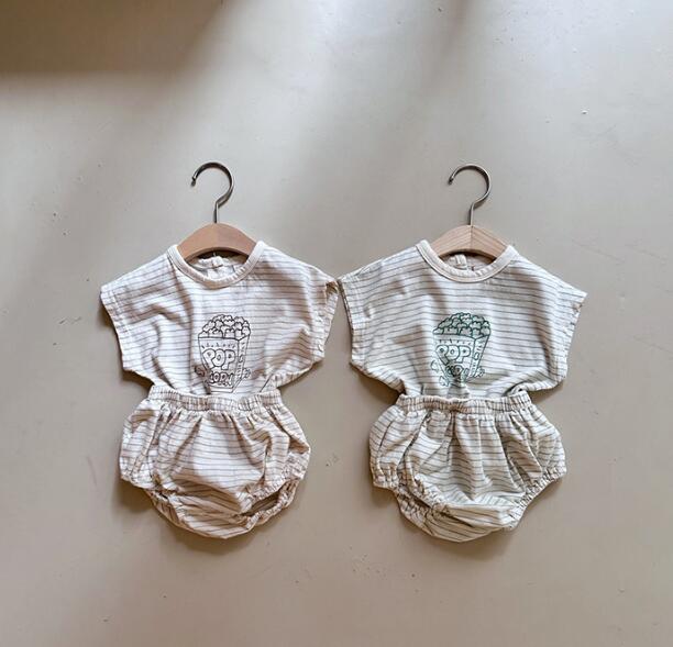 2023★春夏新作★韓国風子供服★トップス+ズボン2セット★2色73-110CM