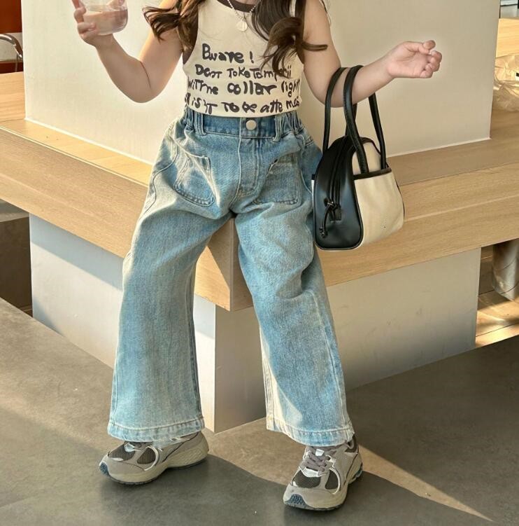 2023★春夏新作★韓国風子供服★ジーンズ★90-140CM