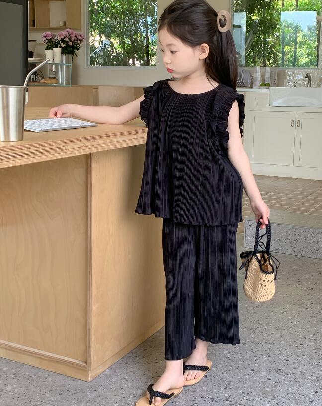 2023年★子供服　トップス+ズボン　セット★90-150cm★3色