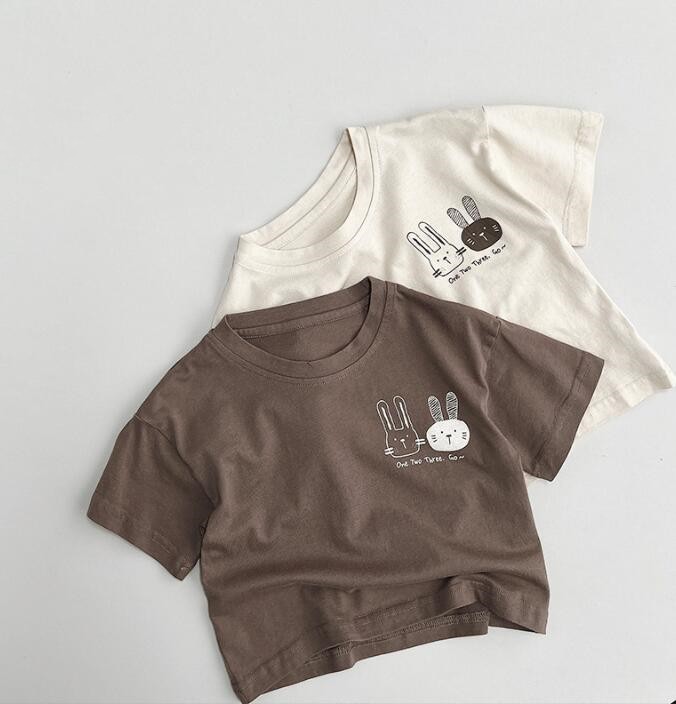 2023★春夏新作★韓国風子供服★トップス★Tシャツ★2色80-130CM