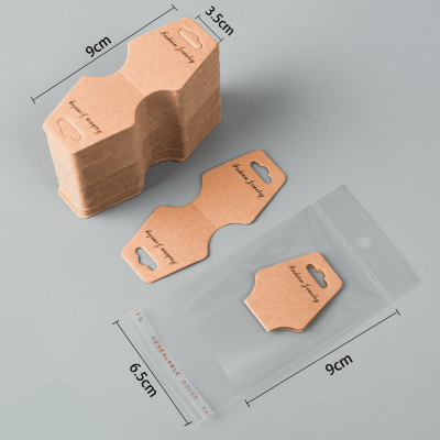 包装カード アクセサリー用品 包装タグ ショップカード 包装 袋 ラッピング インナーパッケージ 100枚入