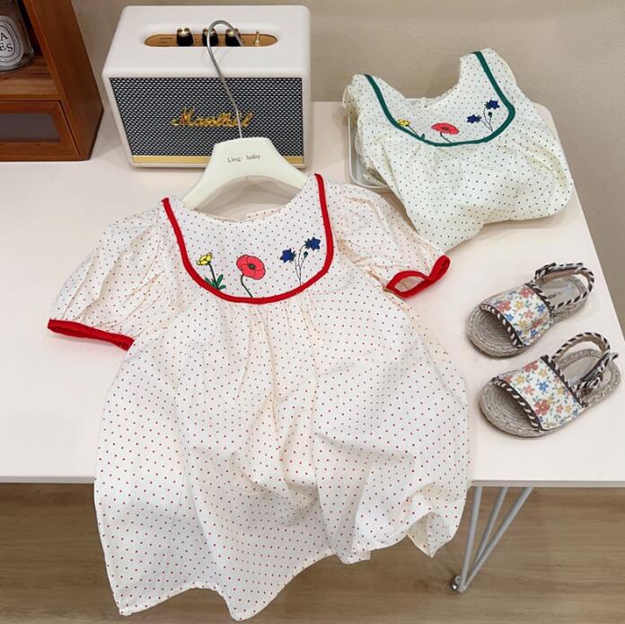 子供服★ワンピース★半袖★韓国風子供服★キッズ女の子★2色★90-140CM