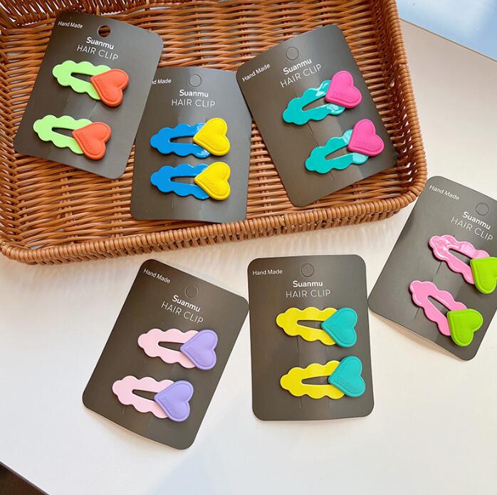 子供用★ヘアピン★髪飾り★まとめ髪用★ヘアアクセサリー★韓国風★2枚入り★多色