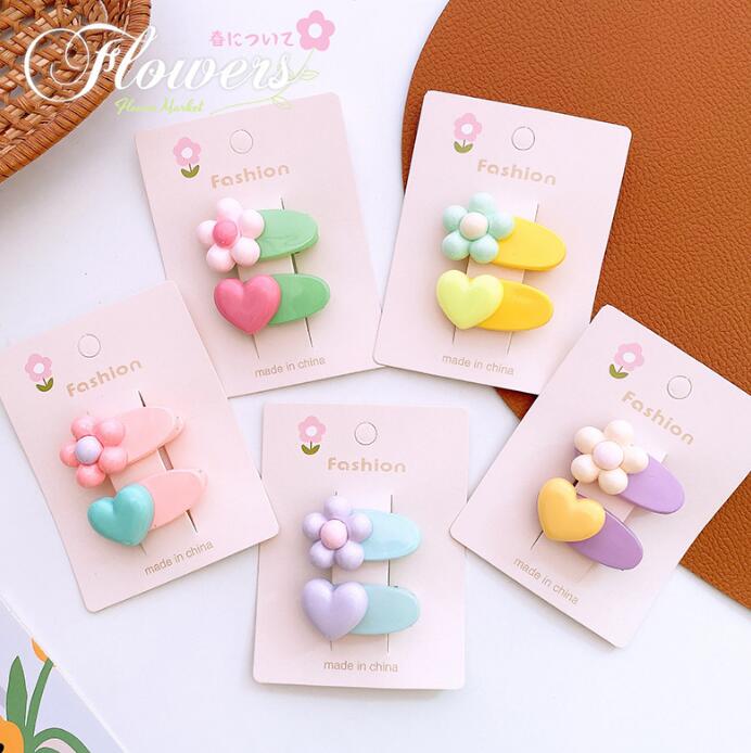 子供用★ヘアピン★髪飾り★まとめ髪用★ヘアアクセサリー★可愛い★2枚入り★多色