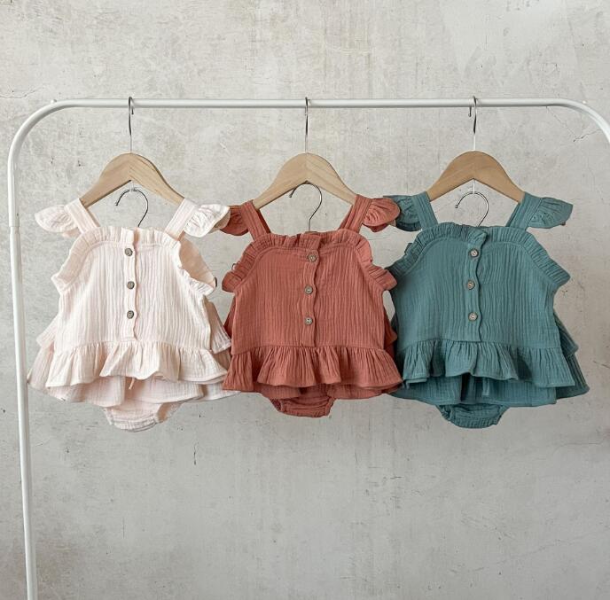 2023★春夏新作★韓国風子供服★トップス+ズボン2セット★3色66-100CM