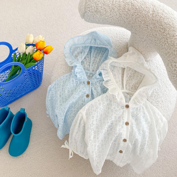 子供服★トップス★日焼け防止★韓国風子供服★ベビー★薄手★2色★66-100CM