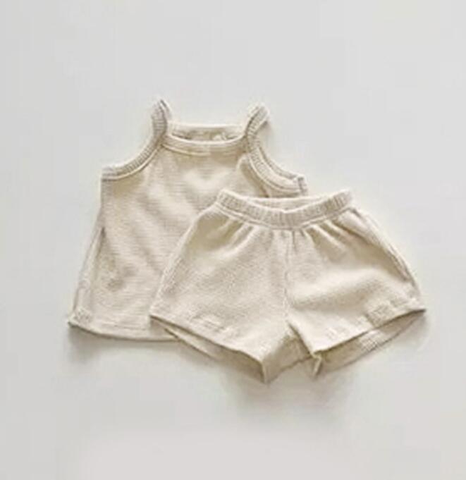 2023★春夏新作★韓国風ベビー服★トップス+ズボン2セット★2色66-90CM