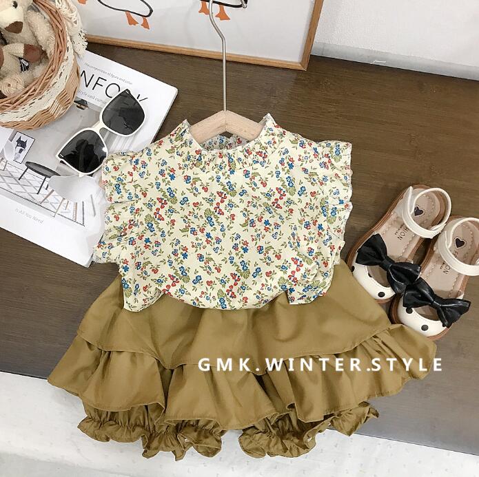 子供服★セットアップ★トップス+パンツ★韓国風子供服★キッズ女の子★可愛い★90-140CM