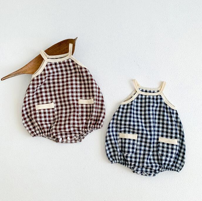 子供服★ロンパース★連体服★袖なし★韓国風子供服★ベビー★2色★66-90CM