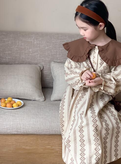 子供服★ワンピース★長袖★韓国風子供服★キッズ女の子★カジュアル★90-150CM