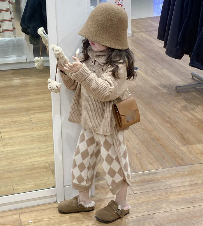 2023秋新品★子供服　セーター+ズボン+帽子　3点セット★90-140cm★