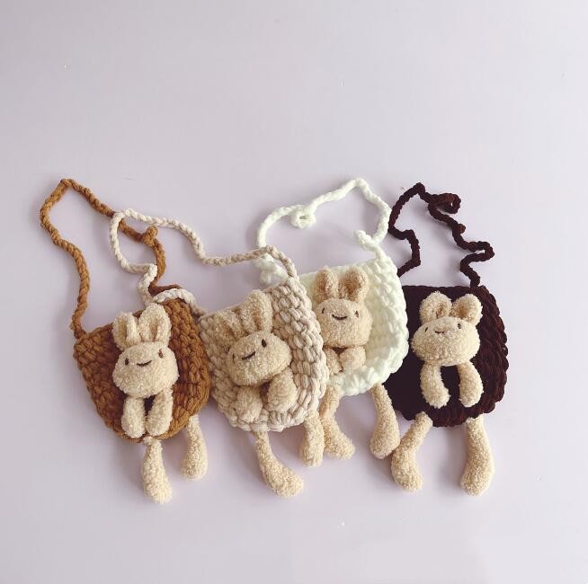 バッグ★子供用★ショルダーバッグ★キッズ★ニットバッグ★可愛い★4色