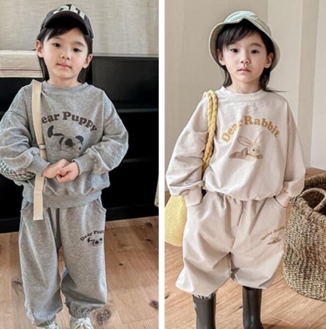 子供服★トップス+ズボン★セットアップ★韓国風子供服★キッズ女の子★長袖★2色★80-130CM