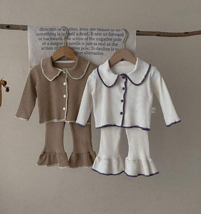 2023★春秋新作★韓国風子供服★トップス+ズボン2セット★2色73-100CM