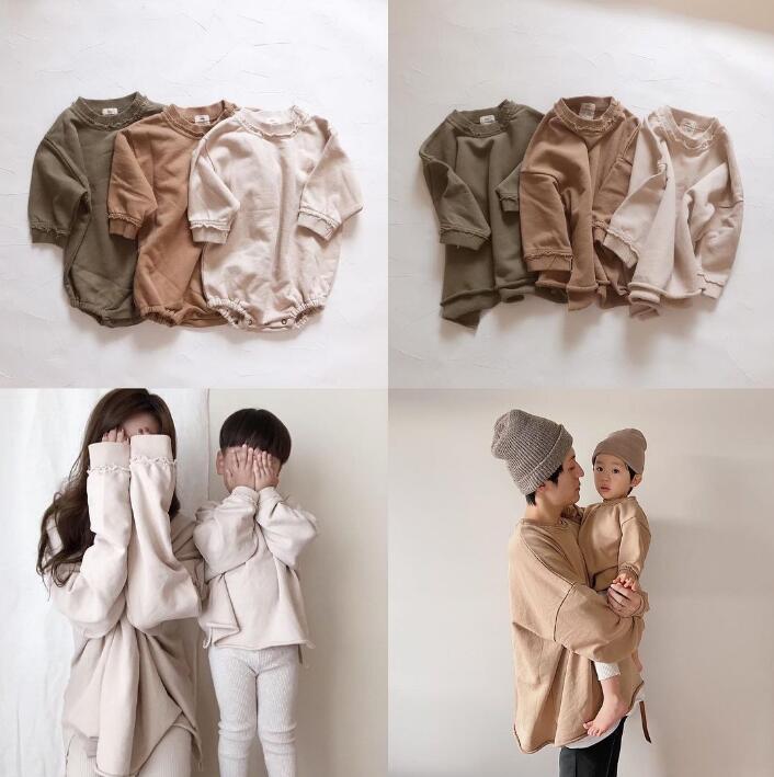 2023★春秋新作★韓国風子供服★スウェット★ロンパース★分けて販売★親子服