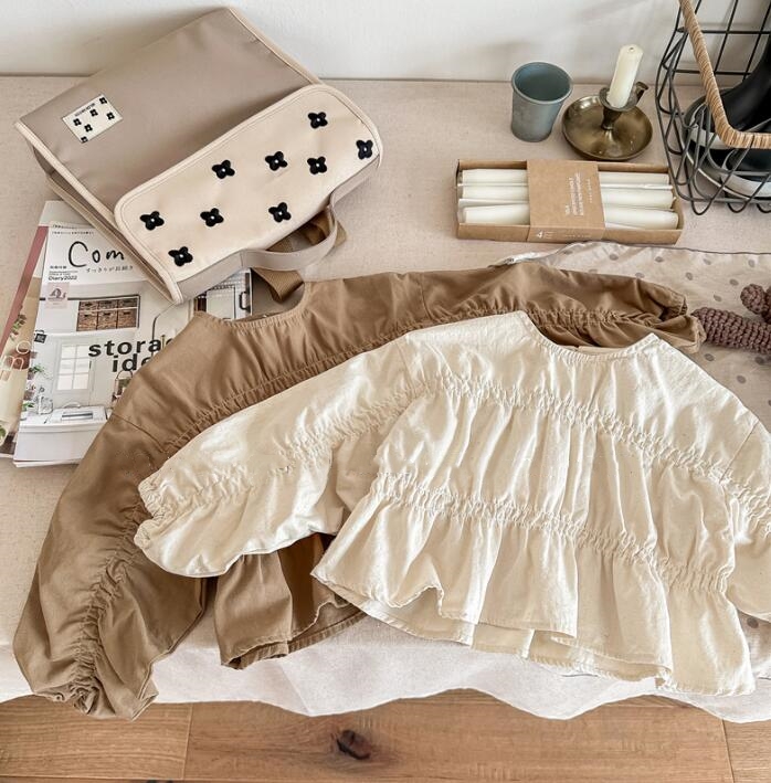 2023★春秋新作★韓国風子供服★シャツ★2色80-130CM